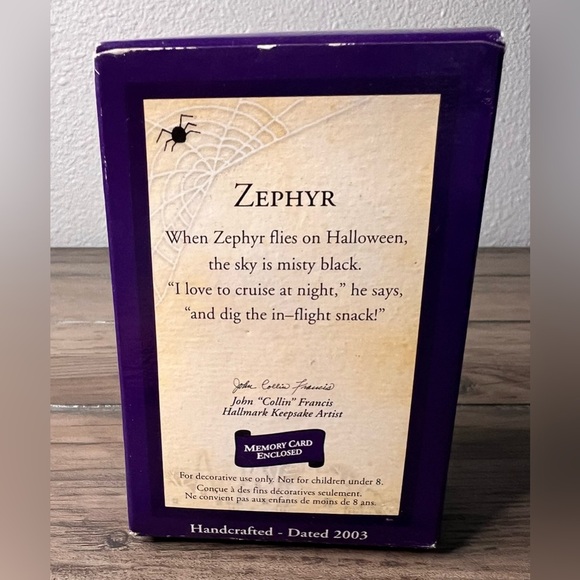 HALLMARK KEEPSAKE ORNAMENT NEW 2003 HALLOWEEN ZEPHYR THE OWL FOR HAUNTED HOUSE - Picture 9 of 9